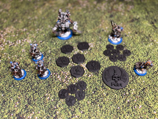 Grave Digger token set (STL Files Only)